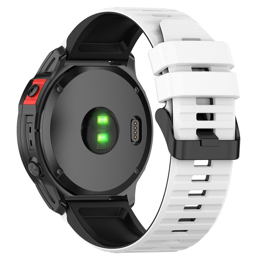 Super Nydelig Silikone Universal Rem passer til Smartwatch - Hvid#serie_2