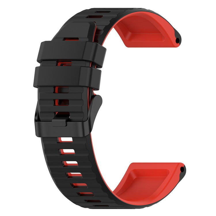 Super Nydelig Silikone Universal Rem passer til Smartwatch - Rød#serie_4