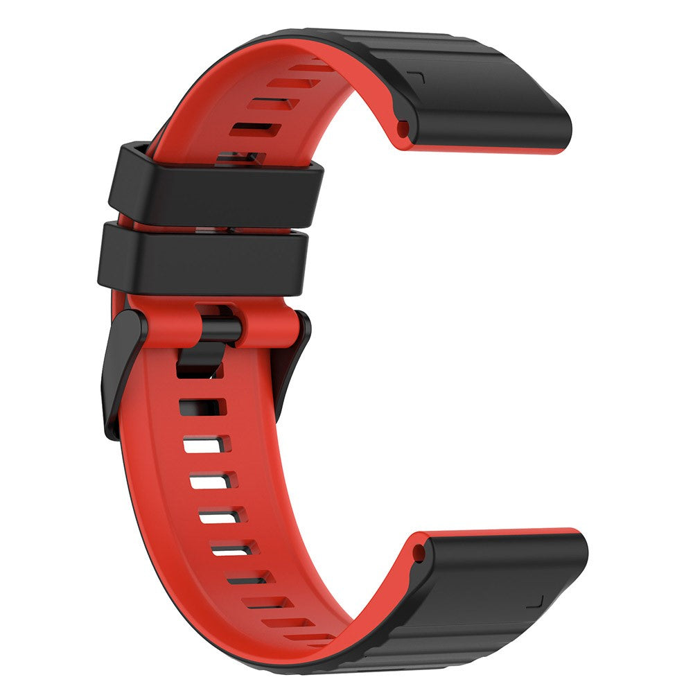 Super Nydelig Silikone Universal Rem passer til Smartwatch - Rød#serie_4
