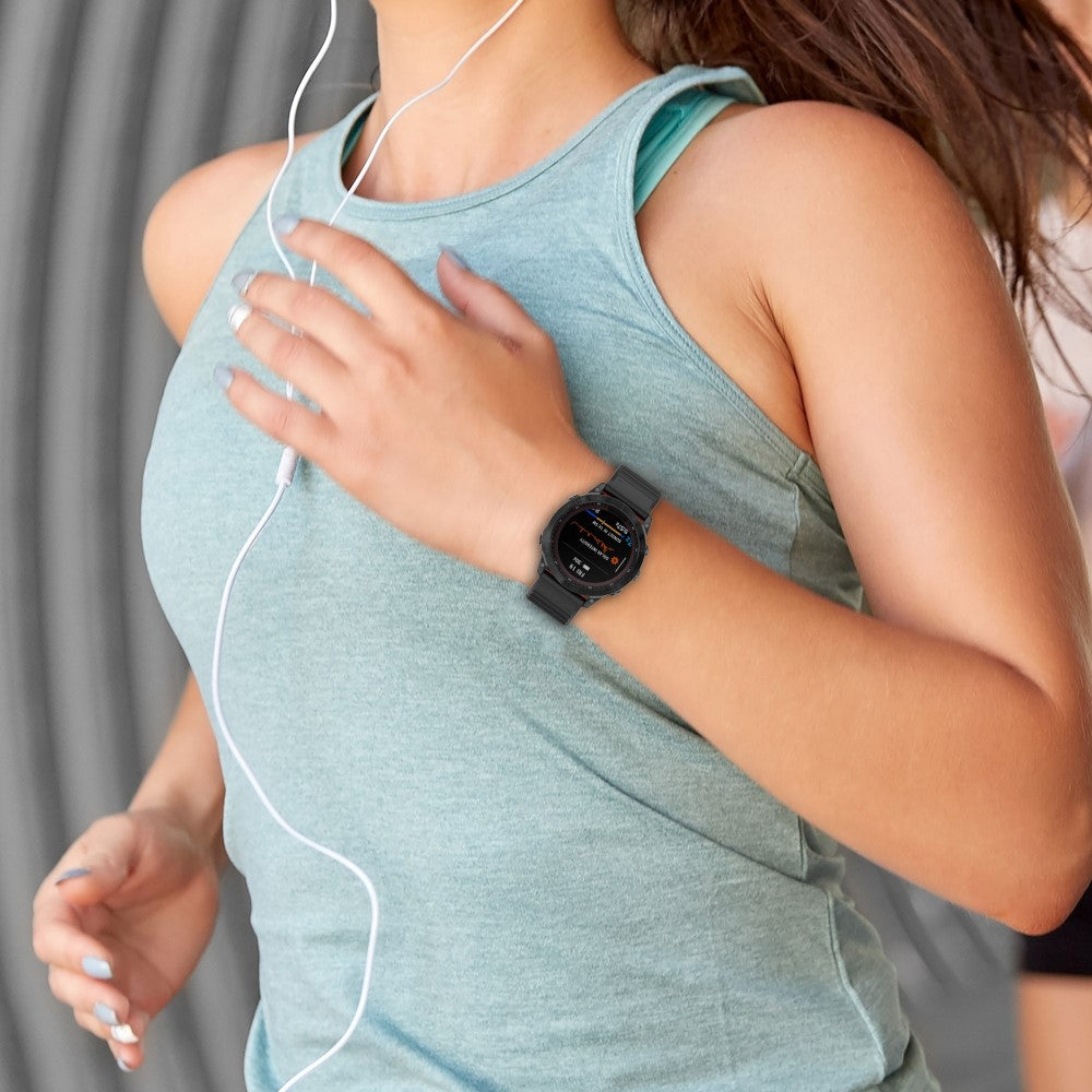 Super Nydelig Silikone Universal Rem passer til Smartwatch - Sølv#serie_5