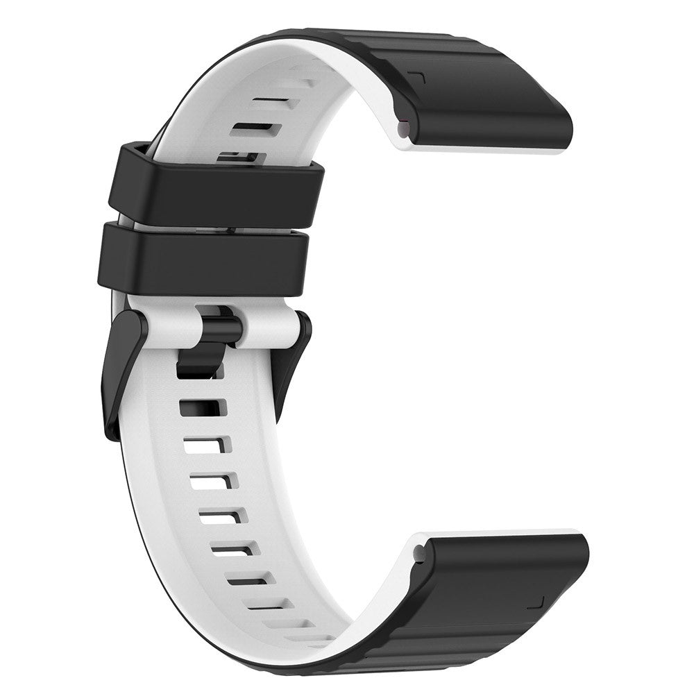 Solid Silikone Universal Rem passer til Garmin Smartwatch - Hvid#serie_1