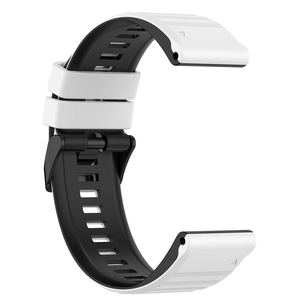 Solid Silikone Universal Rem passer til Garmin Smartwatch - Hvid#serie_2