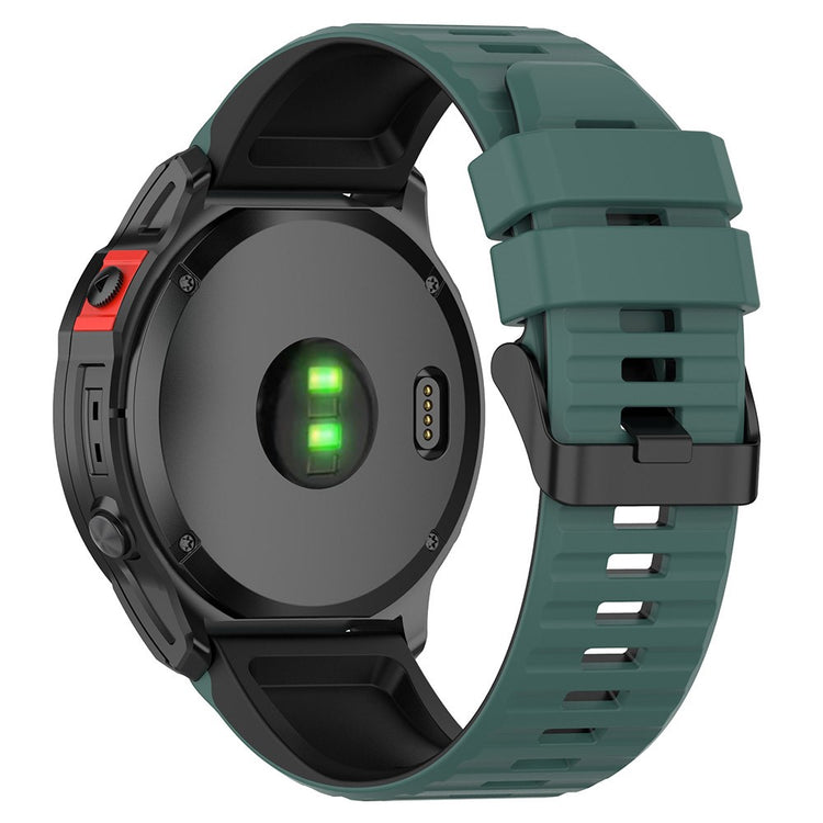 Solid Silikone Universal Rem passer til Garmin Smartwatch - Grøn#serie_3