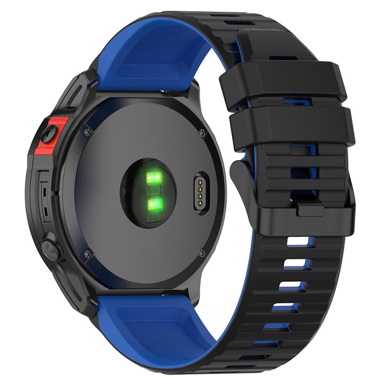 Solid Silikone Universal Rem passer til Garmin Smartwatch - Blå#serie_6