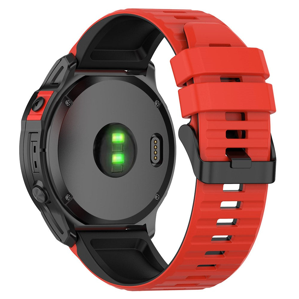 Solid Silikone Universal Rem passer til Garmin Smartwatch - Rød#serie_8