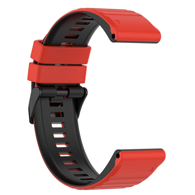 Solid Silikone Universal Rem passer til Garmin Smartwatch - Rød#serie_8