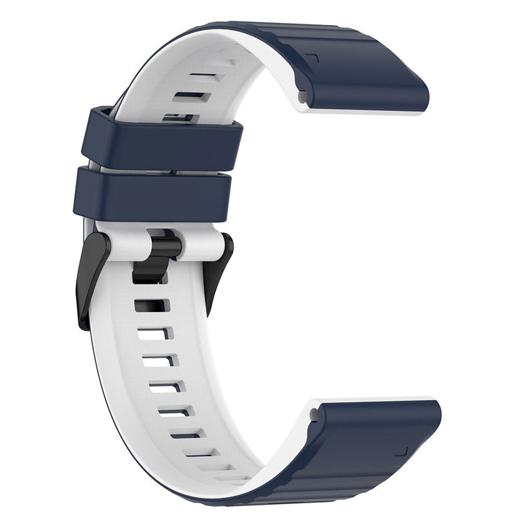 Solid Silikone Universal Rem passer til Garmin Smartwatch - Blå#serie_10