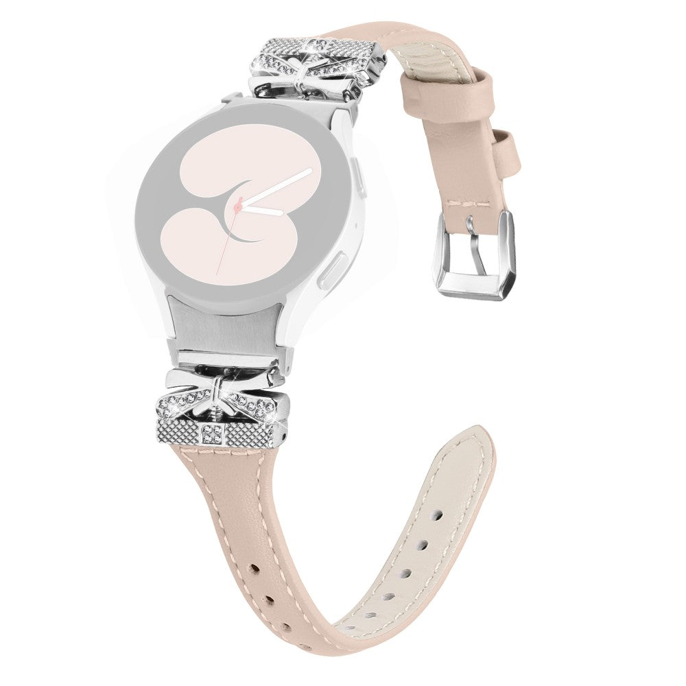 Cool Kunstlæder Universal Rem passer til Samsung Smartwatch - Hvid#serie_1