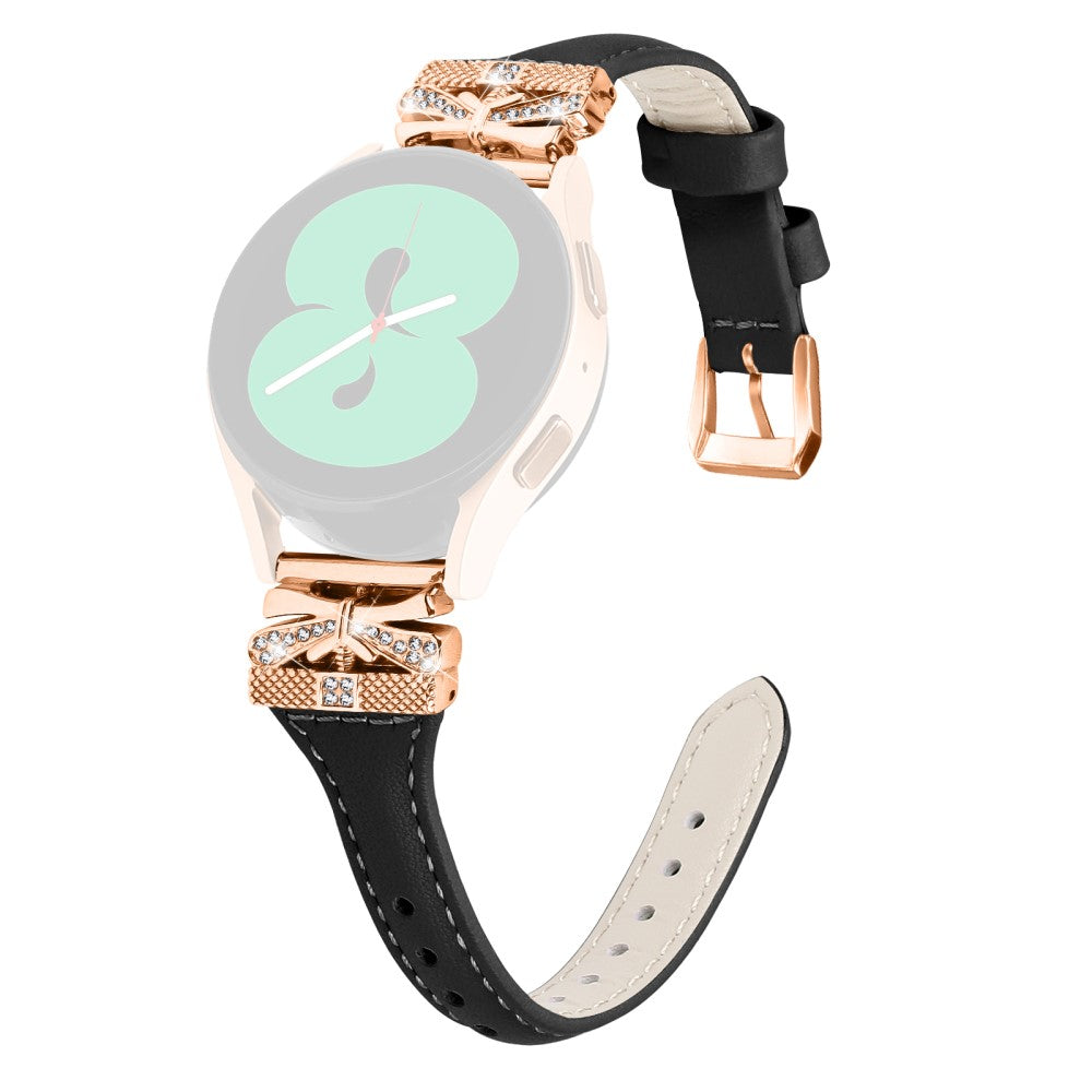 Meget Elegant Kunstlæder Universal Rem passer til Samsung Smartwatch - Sort#serie_2