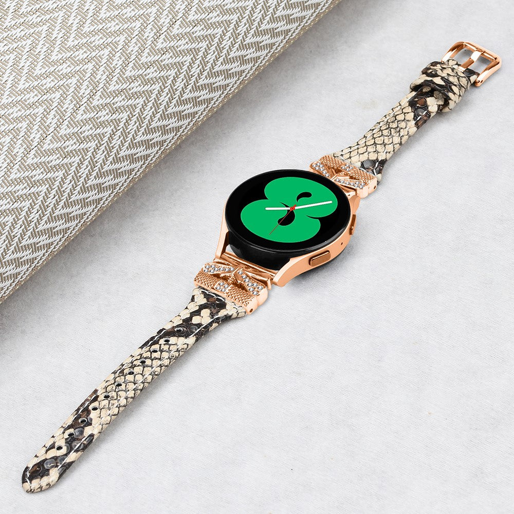 Meget Elegant Kunstlæder Universal Rem passer til Samsung Smartwatch - Brun#serie_4