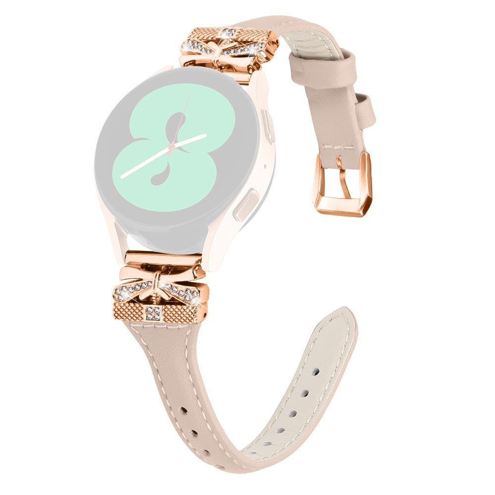 Meget Elegant Kunstlæder Universal Rem passer til Samsung Smartwatch - Hvid#serie_5