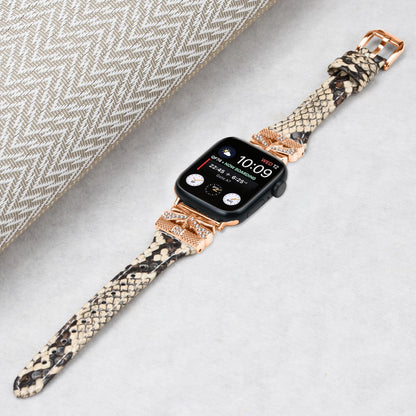 Rigtigt Rart Kunstlæder Universal Rem passer til Apple Smartwatch - Brun#serie_3