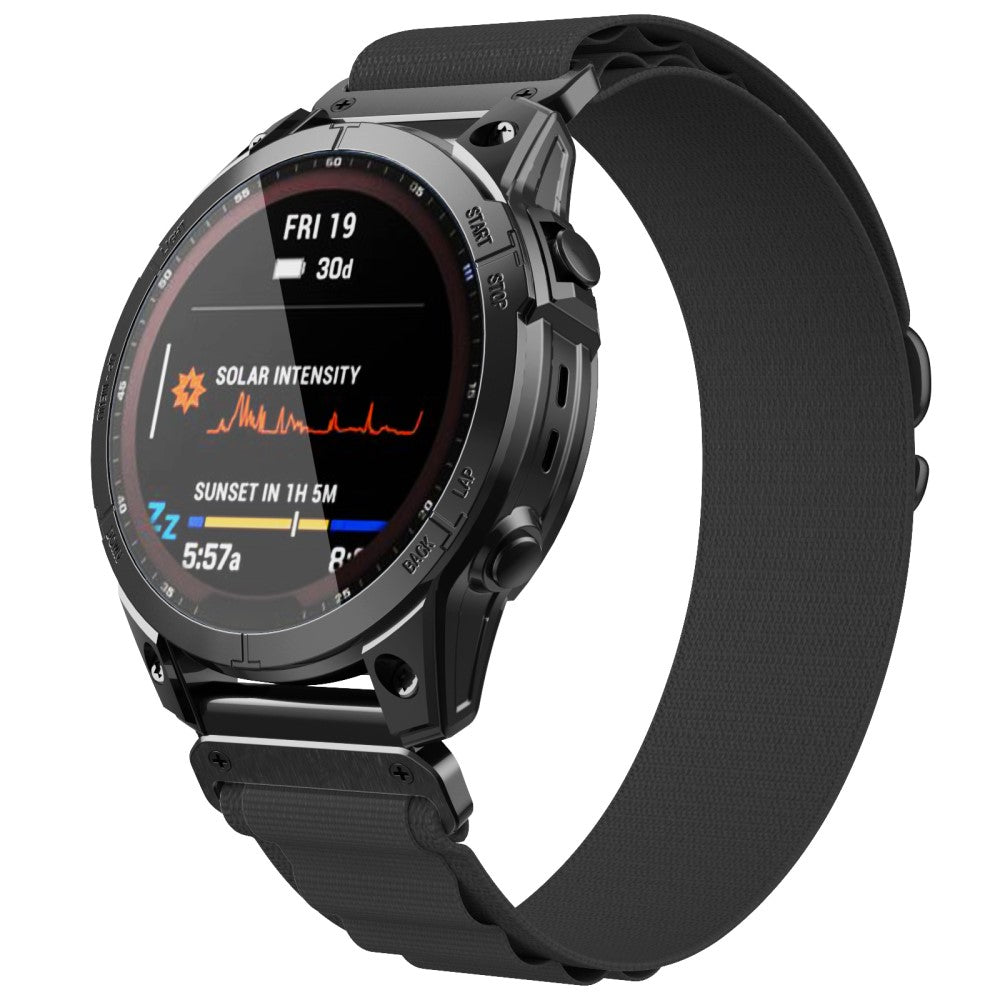 Vildt Rart Nylon Universal Rem passer til Smartwatch - Sort#serie_1