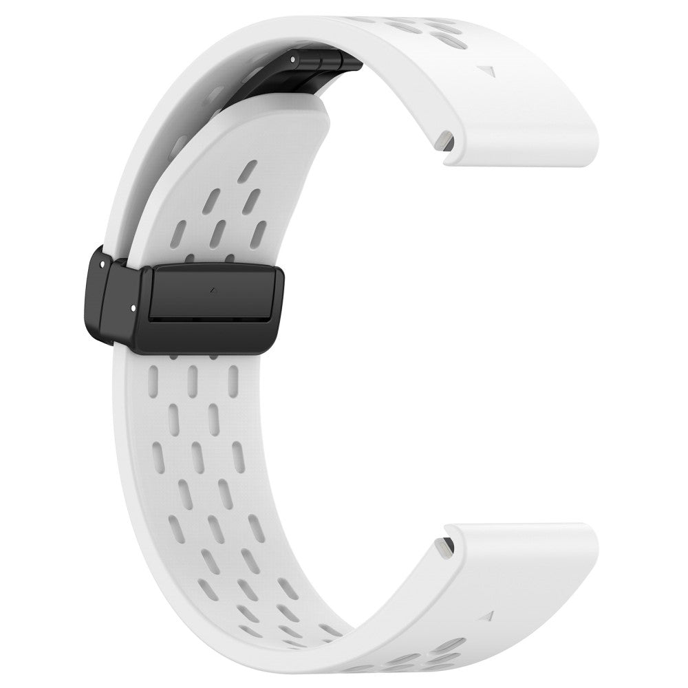 Godt Silikone Universal Rem passer til Smartwatch - Hvid#serie_2