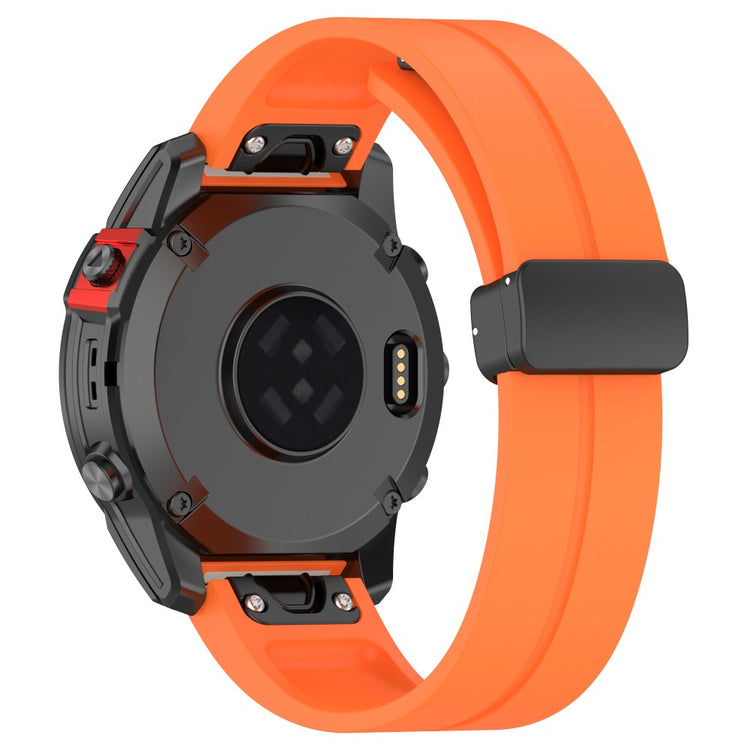 Holdbart Silikone Universal Rem passer til Smartwatch - Orange#serie_4