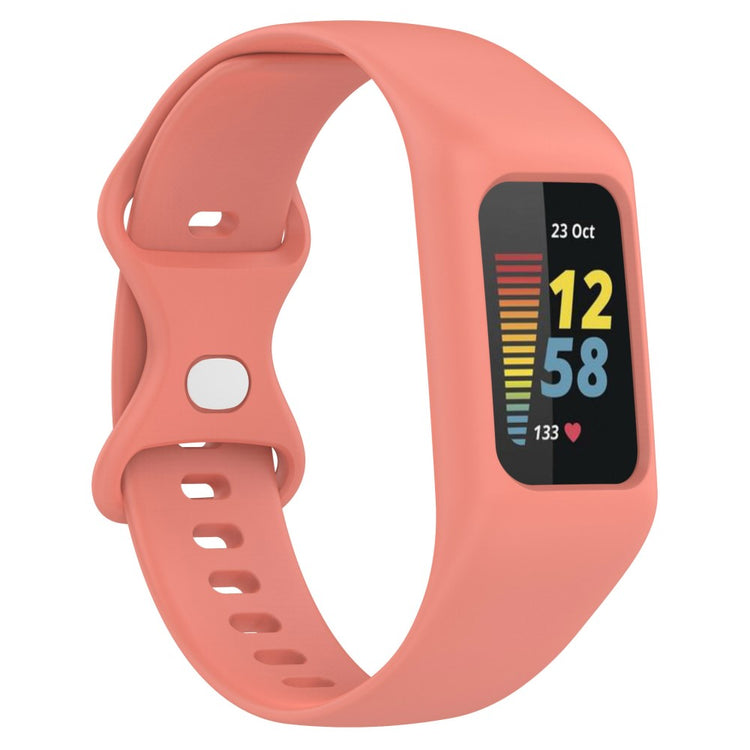Mega Godt Silikone Universal Rem passer til Fitbit Smartwatch - Pink#serie_3