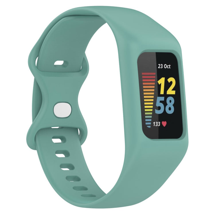 Mega Godt Silikone Universal Rem passer til Fitbit Smartwatch - Grøn#serie_10