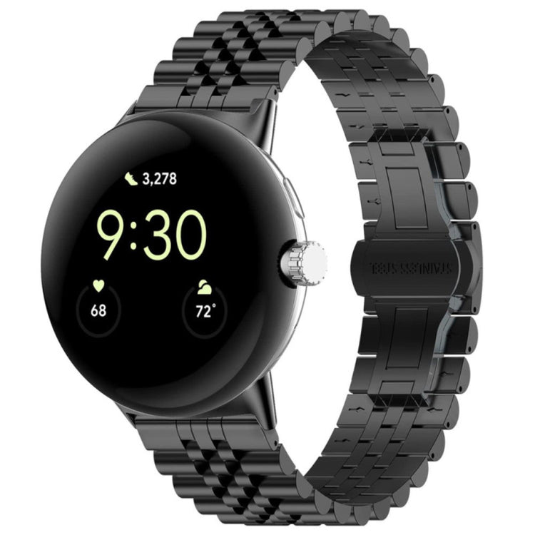 Metal Universal Rem passer til Google Pixel Watch / Google Pixel Watch 2 - Sort#serie_1