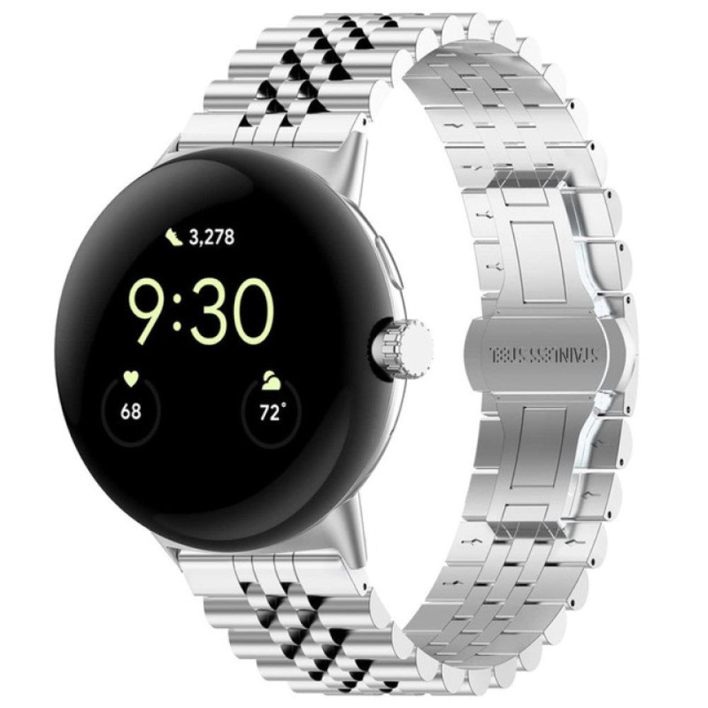 Metal Universal Rem passer til Google Pixel Watch / Google Pixel Watch 2 - Sølv#serie_4