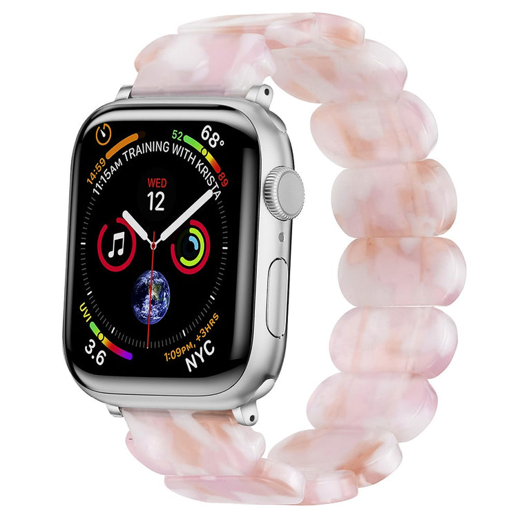 Rigtigt Cool Silikone Universal Rem passer til Apple Smartwatch - Pink#serie_5