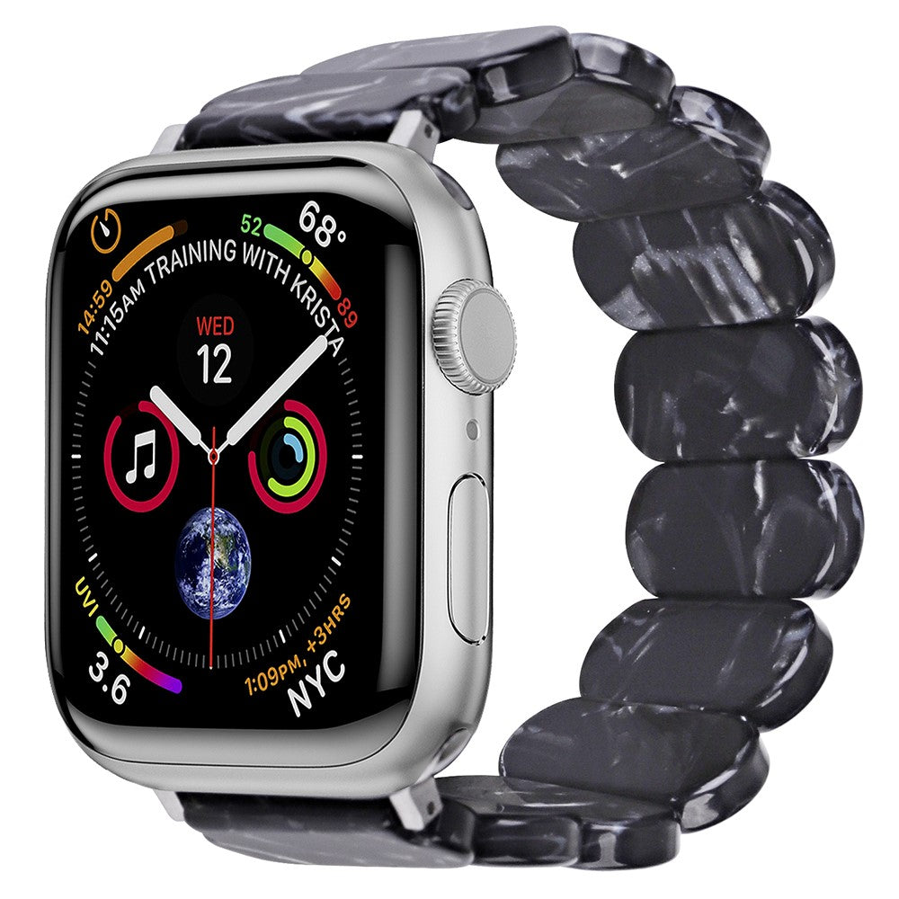 Rigtigt Cool Silikone Universal Rem passer til Apple Smartwatch - Sort#serie_6