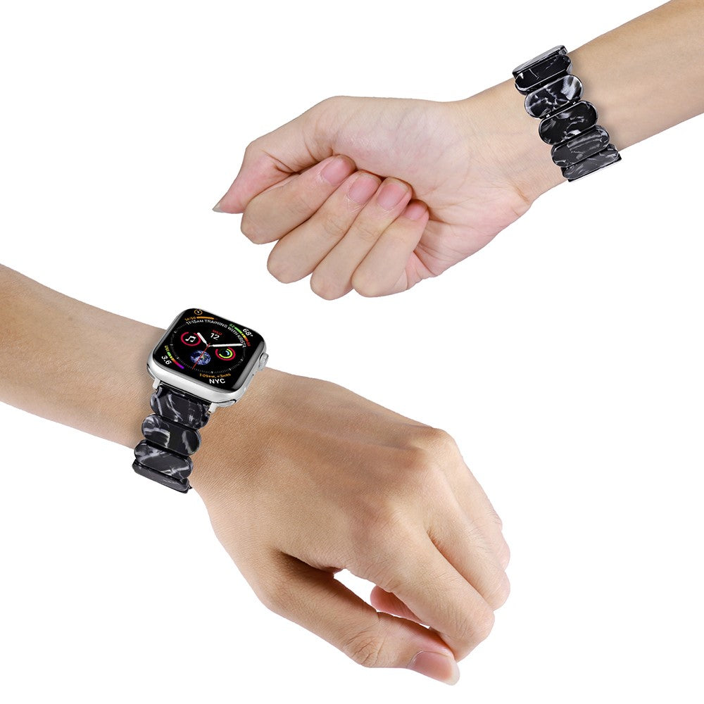 Rigtigt Cool Silikone Universal Rem passer til Apple Smartwatch - Sort#serie_6