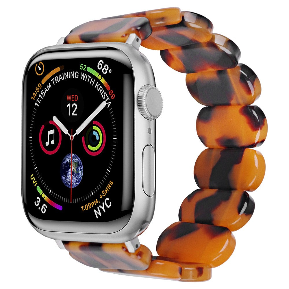 Rigtigt Cool Silikone Universal Rem passer til Apple Smartwatch - Gul#serie_9