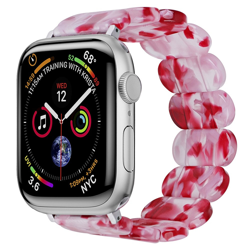 Rigtigt Cool Silikone Universal Rem passer til Apple Smartwatch - Pink#serie_17