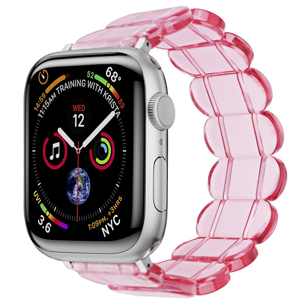 Rigtigt Cool Silikone Universal Rem passer til Apple Smartwatch - Pink#serie_18