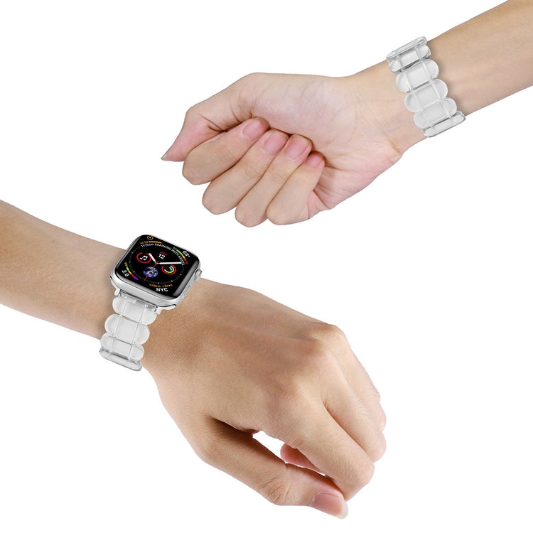 Rigtigt Cool Silikone Universal Rem passer til Apple Smartwatch - Sølv#serie_21