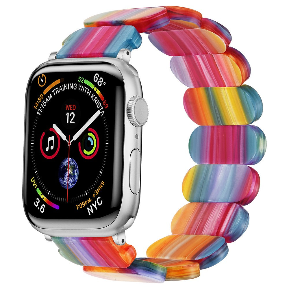 Rigtigt Cool Silikone Universal Rem passer til Apple Smartwatch - Flerfarvet#serie_23