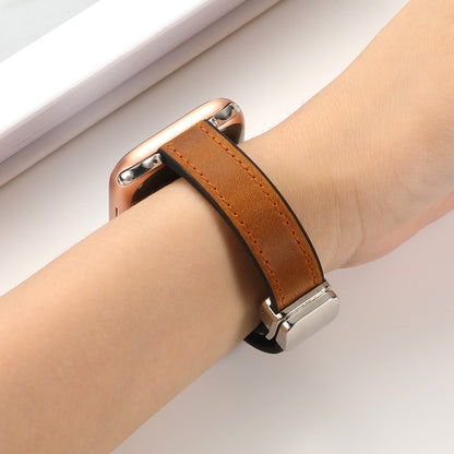 Super Godt Kunstlæder Universal Rem passer til Apple Smartwatch - Pink#serie_6