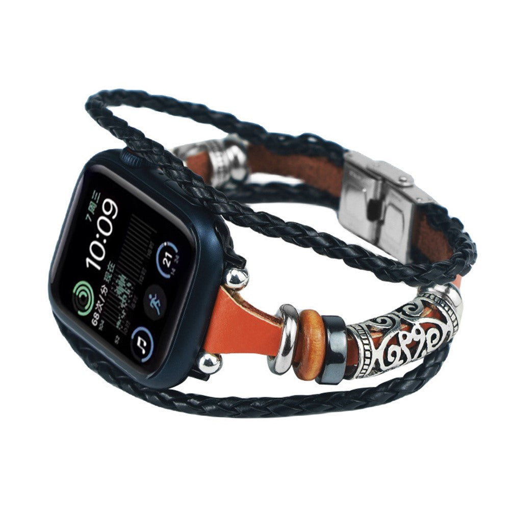 Super Godt Kunstlæder Universal Rem passer til Apple Smartwatch - Brun#serie_2