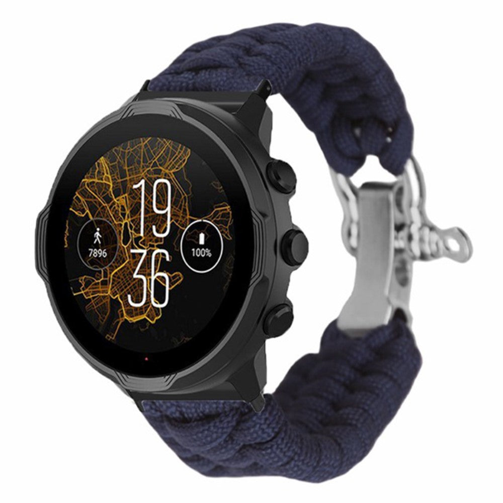 Fed Nylon Universal Rem passer til Smartwatch - Blå#serie_9