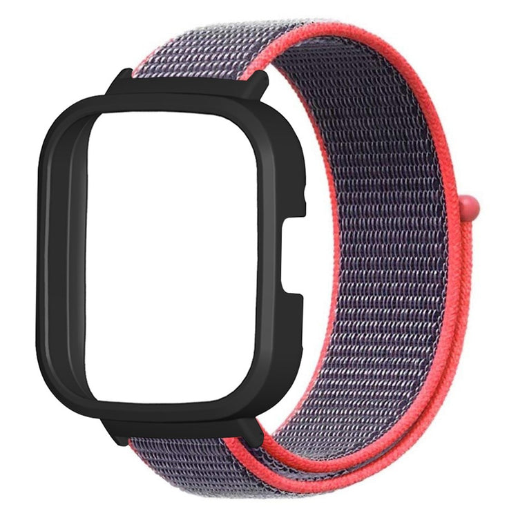 Meget Holdbart Nylon Rem passer til Xiaomi Redmi Watch 3 - Pink#serie_4