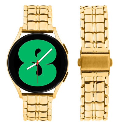 Holdbart Metal Universal Rem passer til Samsung Smartwatch - Guld#serie_1