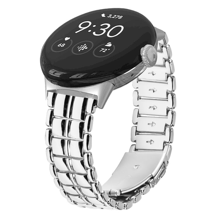 Metal Universal Rem passer til Google Pixel Watch / Google Pixel Watch 2 - Sølv#serie_1