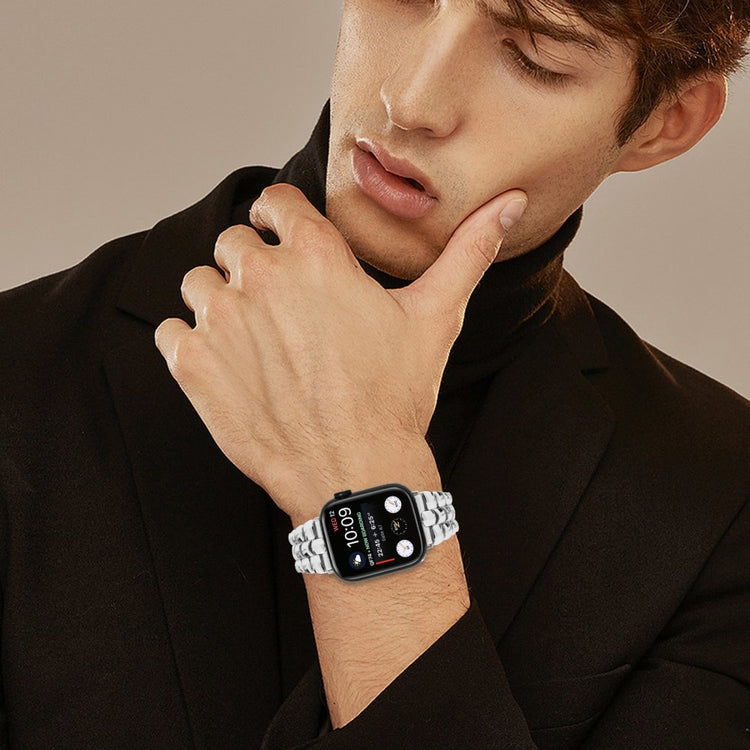 Helt Vildt Elegant Metal Universal Rem passer til Apple Smartwatch - Sølv#serie_4