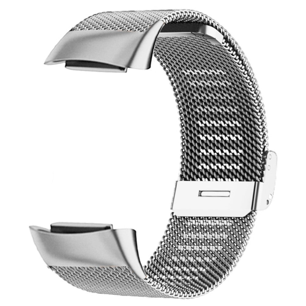 Solid Metal Universal Rem passer til Fitbit Charge 6 / Fitbit Charge 5 - Sølv#serie_2