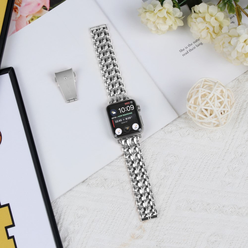 Vildt Skøn Metal Universal Rem passer til Apple Smartwatch - Sølv#serie_4