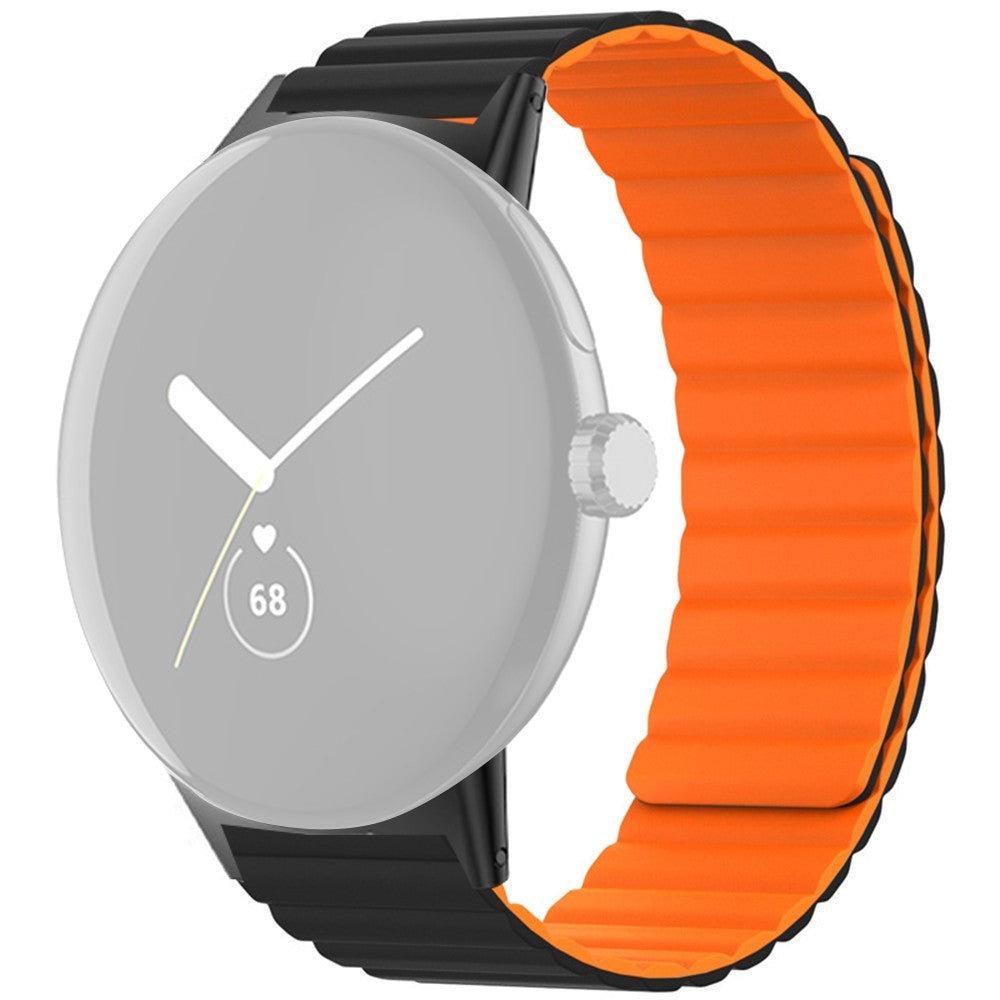 Silikone Universal Rem passer til Google Pixel Watch / Google Pixel Watch 2 - Orange#serie_1