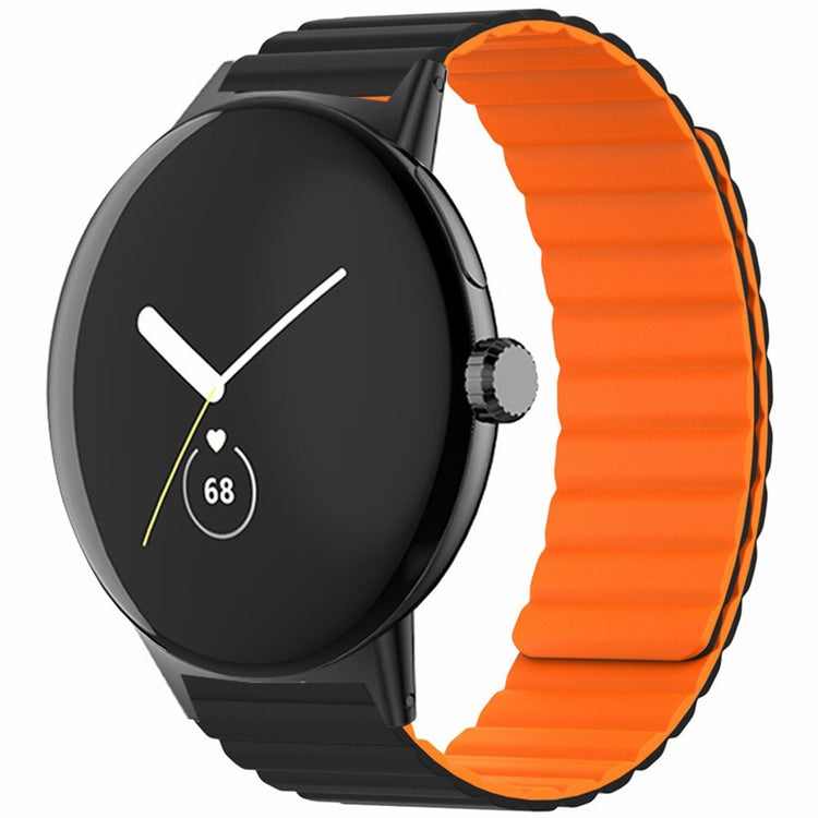 Silikone Universal Rem passer til Google Pixel Watch / Google Pixel Watch 2 - Orange#serie_1