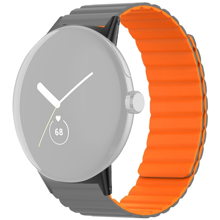 Silikone Universal Rem passer til Google Pixel Watch / Google Pixel Watch 2 - Orange#serie_5