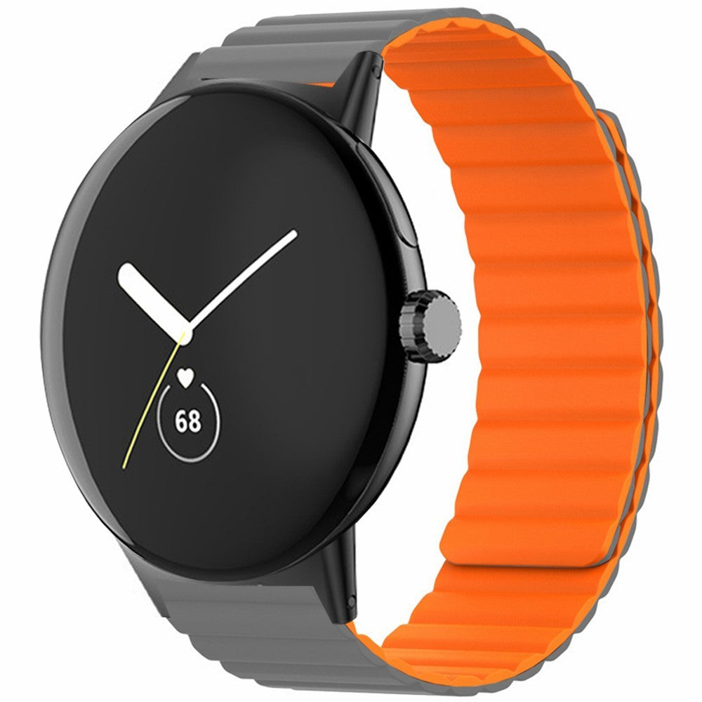 Silikone Universal Rem passer til Google Pixel Watch / Google Pixel Watch 2 - Orange#serie_5