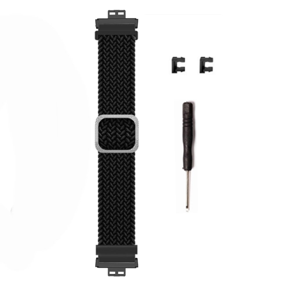 Nylon Universal Rem passer til Huawei Watch Fit / Huawei Watch Fit Special Edition - Sort#serie_5