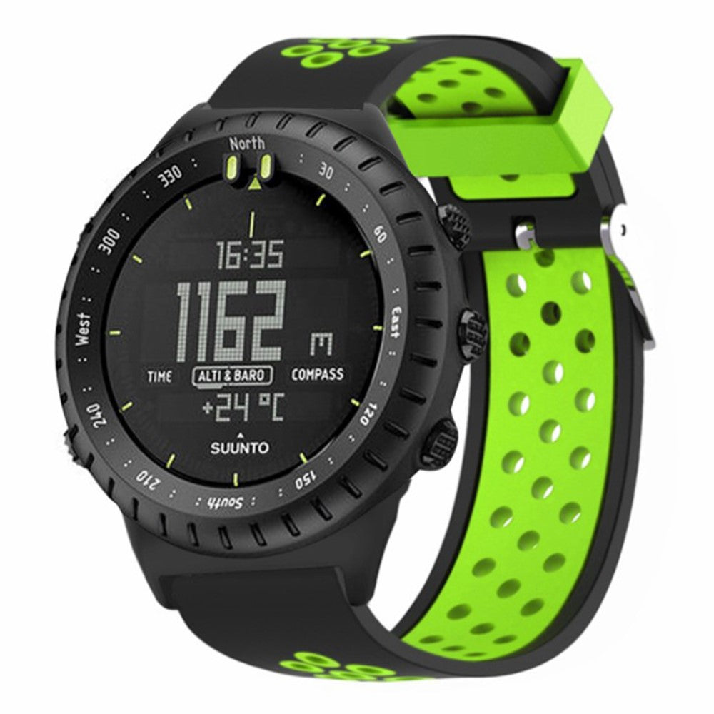 Vildt Elegant Silikone Rem passer til Suunto Core - Grøn#serie_2