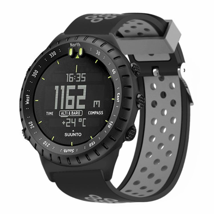 Vildt Elegant Silikone Rem passer til Suunto Core - Sølv#serie_4