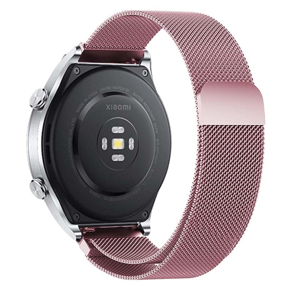 Meget Godt Metal Universal Rem passer til Smartwatch - Pink#serie_1