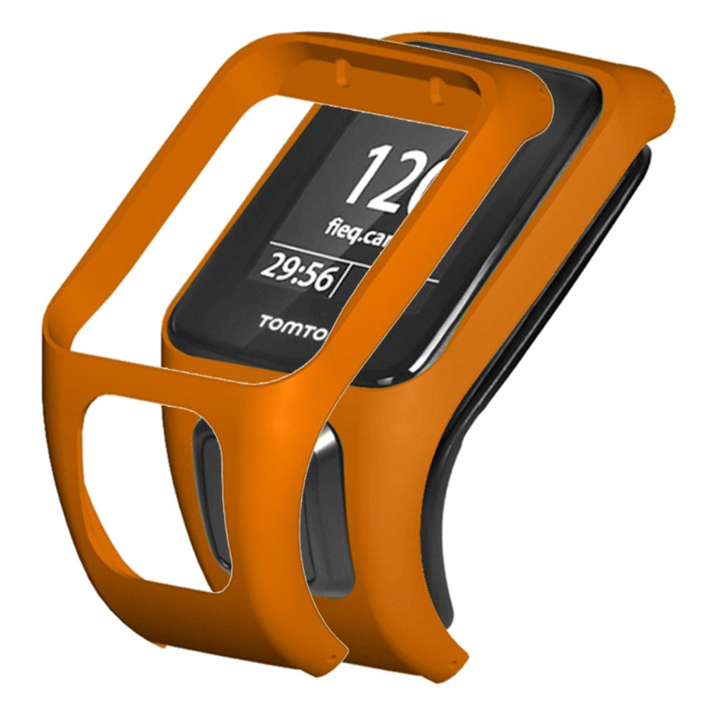 Hårdt Silikone Universal Bumper passer til Tomtom Smartwatch - Orange#serie_9