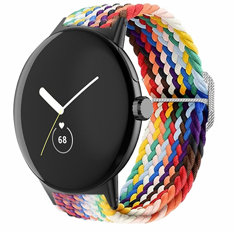 Nylon Universal Rem passer til Google Pixel Watch / Google Pixel Watch 2 - Flerfarvet#serie_1
